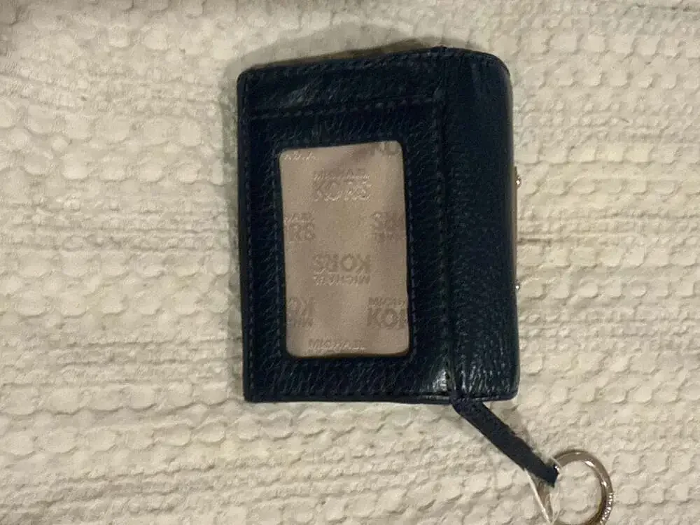 Michael Kors Est. 1981 Leather Flap Coin Purse and Key Case